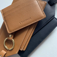 plusieurs porte-cartes (camel et noir)