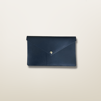 Enveloppe Moyenne en cuir Noir