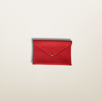 Enveloppe petite de couleur Rouge en cuir