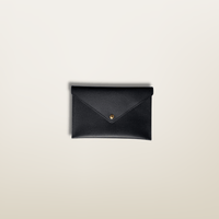 Enveloppe petite de couleur Noir en cuir