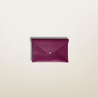 Enveloppe petite de couleur Violet en cuir