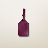 Etiquette de Bagage en cuir Violet