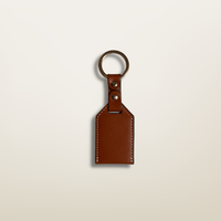 Porte-clés en cuir Marron foncé